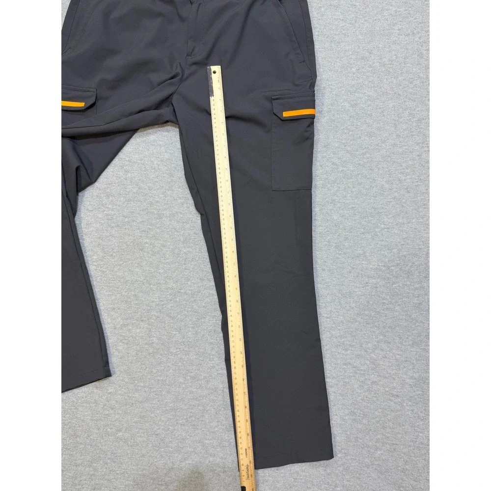 Castore McLaren F1 Team Cargo Pants Mens 34R Anthracite Gray Papaya Orange Logo
